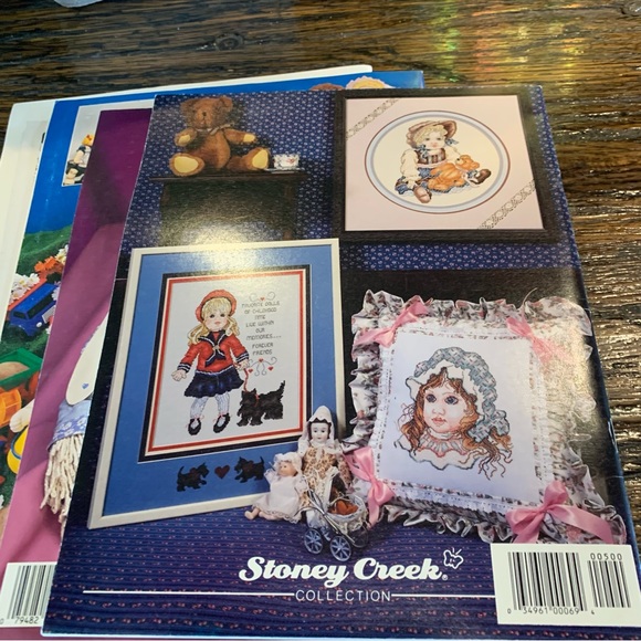 7 Craft Crafting Magazines Patterns Dolls Needlepoint Yarn Crochet Cross Stitch - Picture 5 of 15